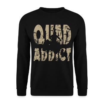 Quad Addict - Quad Bike Gift T-Shirt - Unisex Sweatshirt - black - Front - Alina (178cm) & Michal (187cm)