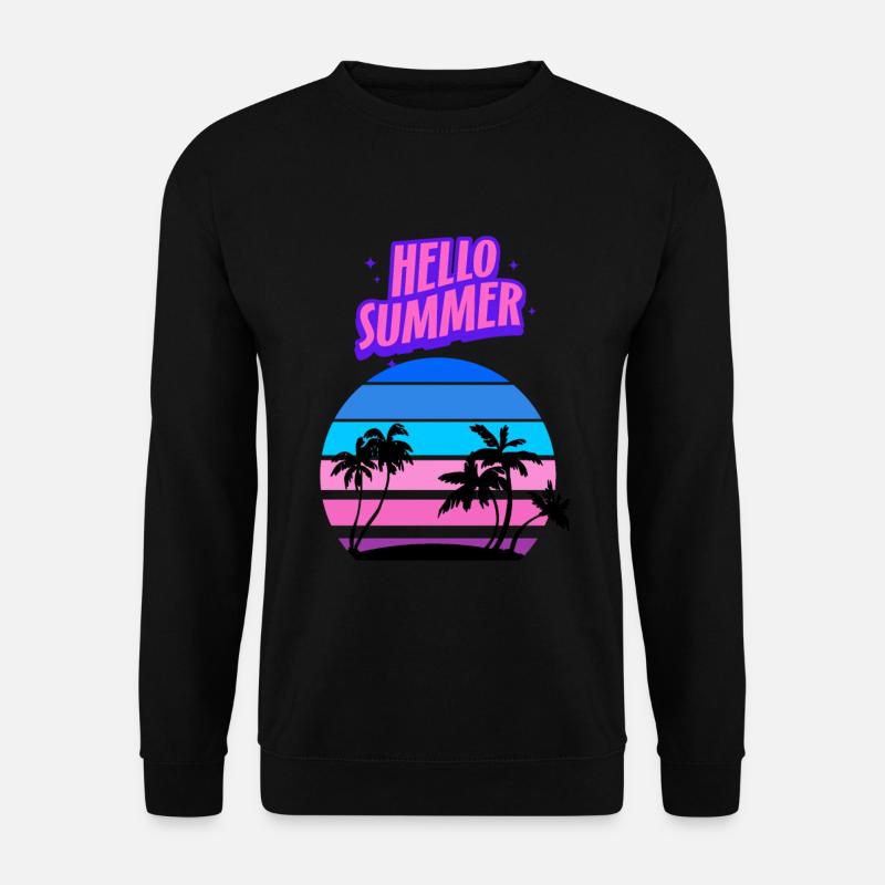 Hello Summer - Unisex Sweatshirt - black