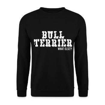 Idée de cadeau d'amant de chien Bull Terrier - Sweat-shirt Unisexe - noir - Devant - Alina (178cm) & Michal (187cm)