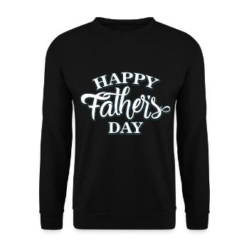 Bonne fête des pères - Sweat-shirt Unisexe - noir - Devant - Alina (178cm) & Michal (187cm)