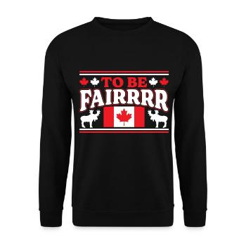 Fête du Canada Pays Nationalité Feuille d’érable Canadien - Sweat-shirt Unisexe - noir - Devant - Alina (178cm) & Michal (187cm)