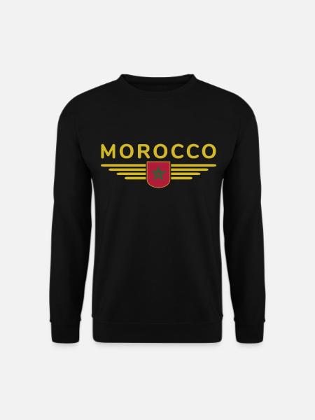 Maillot Maroc Rabat Fan Outfit Design - Sweat-shirt Unisexe - noir