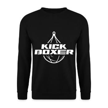 Kickboxer Kickboxing Kick Boxer Kickboxen - Unisex Pullover - Schwarz - Vorne - Alina (178cm) & Michal (187cm)