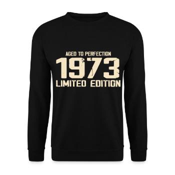 1973 Limited edition 1973 Birthday 1973 Retro - Unisex Sweatshirt - black - Front - Alina (178cm) & Michal (187cm)