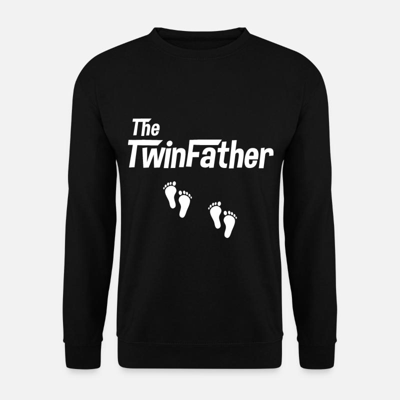 Twins Twin Father Papa Daddy - Unisex Sweatshirt - black