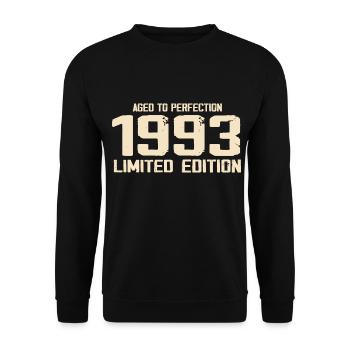 1993 Limited edition 1993 Birthday 1993 Retro - Unisex Sweatshirt - black - Front - Alina (178cm) & Michal (187cm)