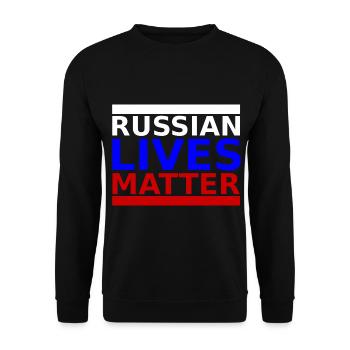 Russian Lives Matter - Russie Russie Russie - Sweat-shirt Unisexe - noir - Devant - Alina (178cm) & Michal (187cm)