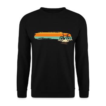 Vélo de course Rétro Design - Sweat-shirt Unisexe - noir - Devant - Alina (178cm) & Michal (187cm)