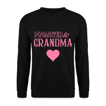 Grand-mère transporte grand-mère à grand-mère - Sweat-shirt Unisexe - noir - Devant - Alina (178cm) & Michal (187cm)