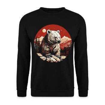 Grizzly - Unisex Pullover - Schwarz - Vorne - Alina (178cm) & Michal (187cm)