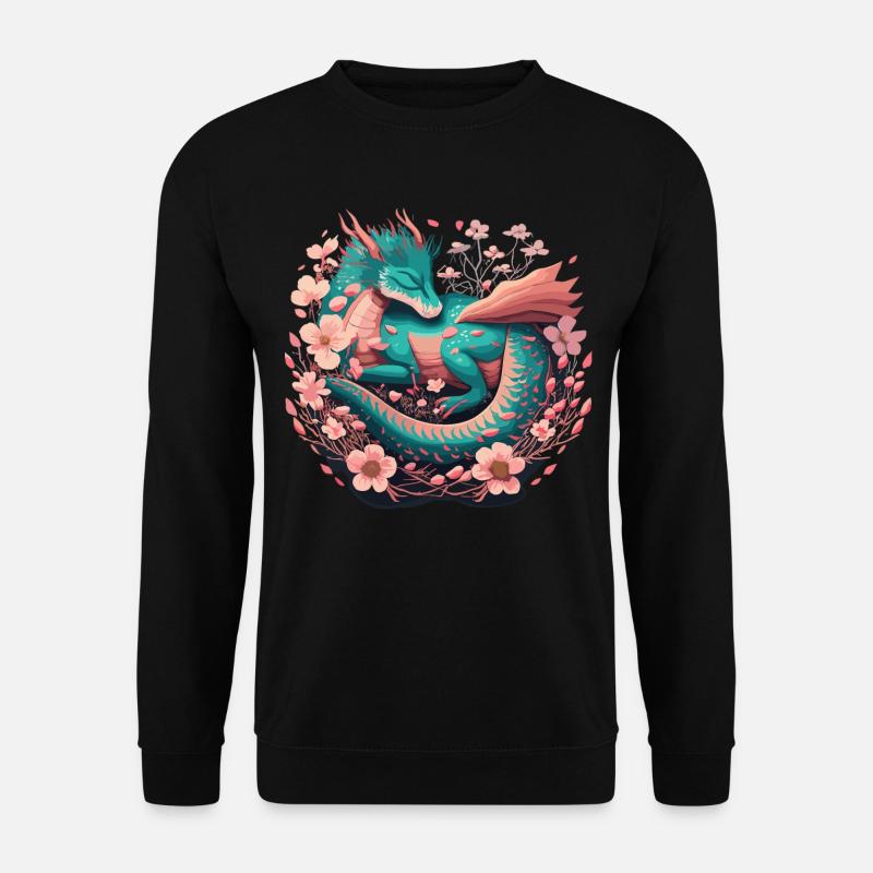 Spring Dragon – Gentle Power - Unisex Sweatshirt - black