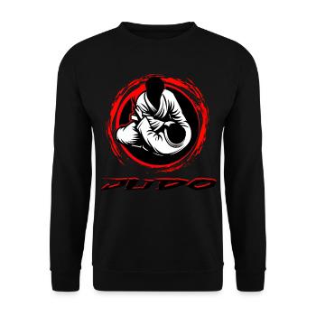Judo - Unisex Sweatshirt - black - Front - Alina (178cm) & Michal (187cm)