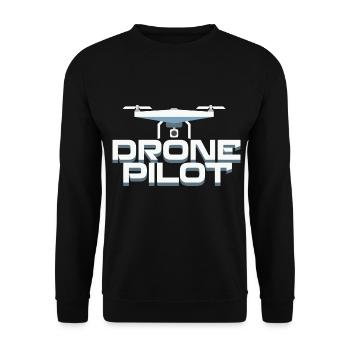 Fpv-drohnenpilot - Unisex Pullover - Schwarz - Vorne - Alina (178cm) & Michal (187cm)