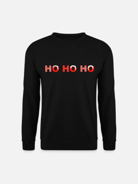 HO HO HO Weihnachten - Unisex Pullover - Schwarz