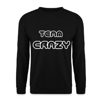 T-Shirt fou de l’équipe, fou, drôle, drôle - Sweat-shirt Unisexe - noir - Devant - Alina (178cm) & Michal (187cm)