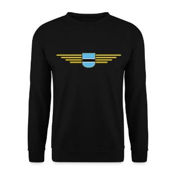 T-shirt Botswana pour les fans - Sweat-shirt Unisexe - noir - Devant - Alina (178cm) & Michal (187cm)