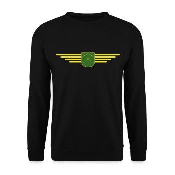 Adygea Design – Stylish for fans of the region - Unisex Sweatshirt - black - Front - Alina (178cm) & Michal (187cm)