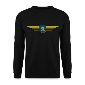 Idaho Fan T-Shirt – Nature & Adventure - Sweat-shirt Unisexe - noir - Devant - Alina (178cm) & Michal (187cm)