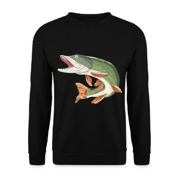 Pêcher pêcher de pêche cadeau de pêche de pêche un grand - Sweat-shirt Unisexe - noir - Devant - Alina (178cm) & Michal (187cm)