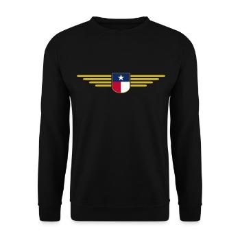 Texas Fan T-Shirt – Lone Star Style - Sweat-shirt Unisexe - noir - Devant - Alina (178cm) & Michal (187cm)