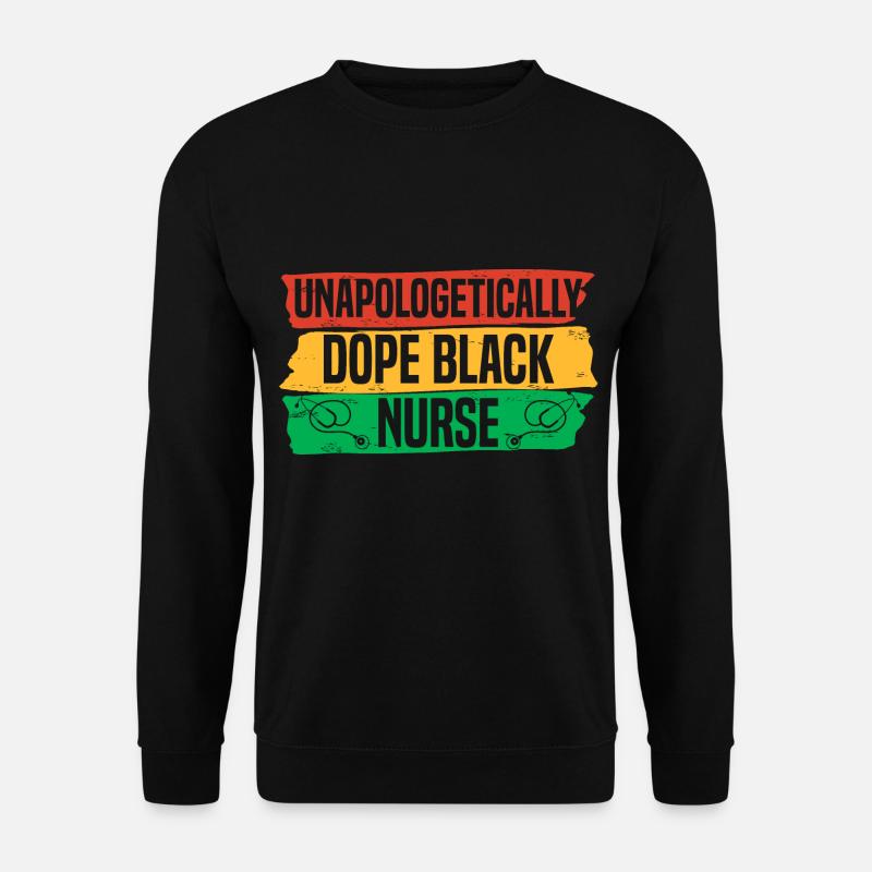 Schwarze Geschichte Krankenschwester Afrika - Unisex Pullover - Schwarz