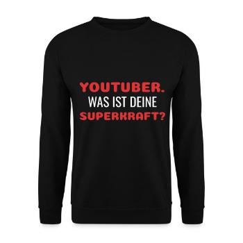 Youtube Youtuber - Unisex Pullover - Schwarz - Vorne - Alina (178cm) & Michal (187cm)