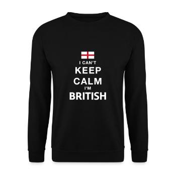 Angleterre - Sweat-shirt Unisexe - noir - Devant - Alina (178cm) & Michal (187cm)