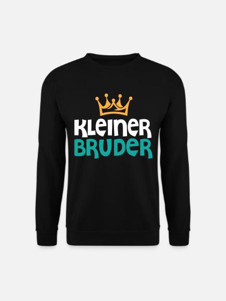 Kleiner Bruder Geschwister Geschenk Partnerlook - Unisex Pullover - Schwarz