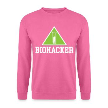 Biohacker Reagenzglas Geschenk Lifestyle Shirt - Unisex Pullover - Pink - Vorne