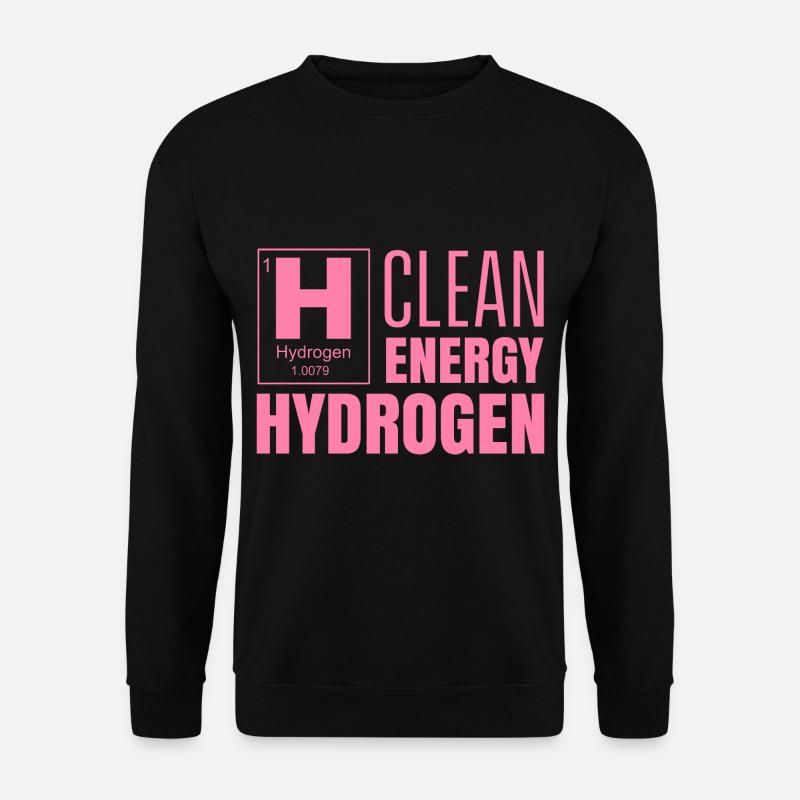 Énergie propre Hydrogène Hydrogène Carburant - Sweat-shirt Unisexe - noir