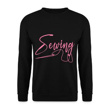Couture Couture Couture Couturière Tailleurs Couturière - Sweat-shirt Unisexe - noir - Devant - Alina (178cm) & Michal (187cm)