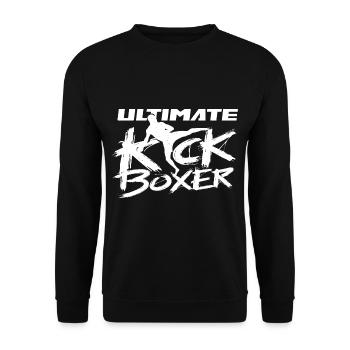 Ultimativer Kickboxer Kickboxing Kickboxen - Unisex Pullover - Schwarz - Vorne - Alina (178cm) & Michal (187cm)