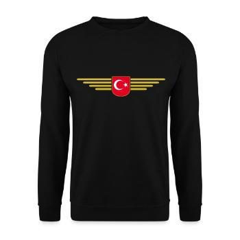 Turquie Türkiye T-Shirt Design Culture & Modernité - Sweat-shirt Unisexe - noir - Devant - Alina (178cm) & Michal (187cm)