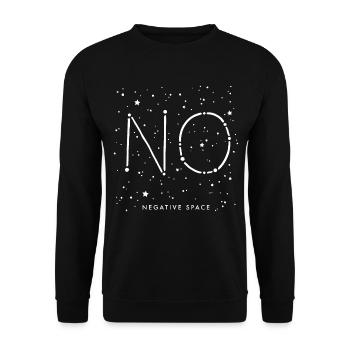 Negative Space - Unisex Sweatshirt - black - Front - Alina (178cm) & Michal (187cm)