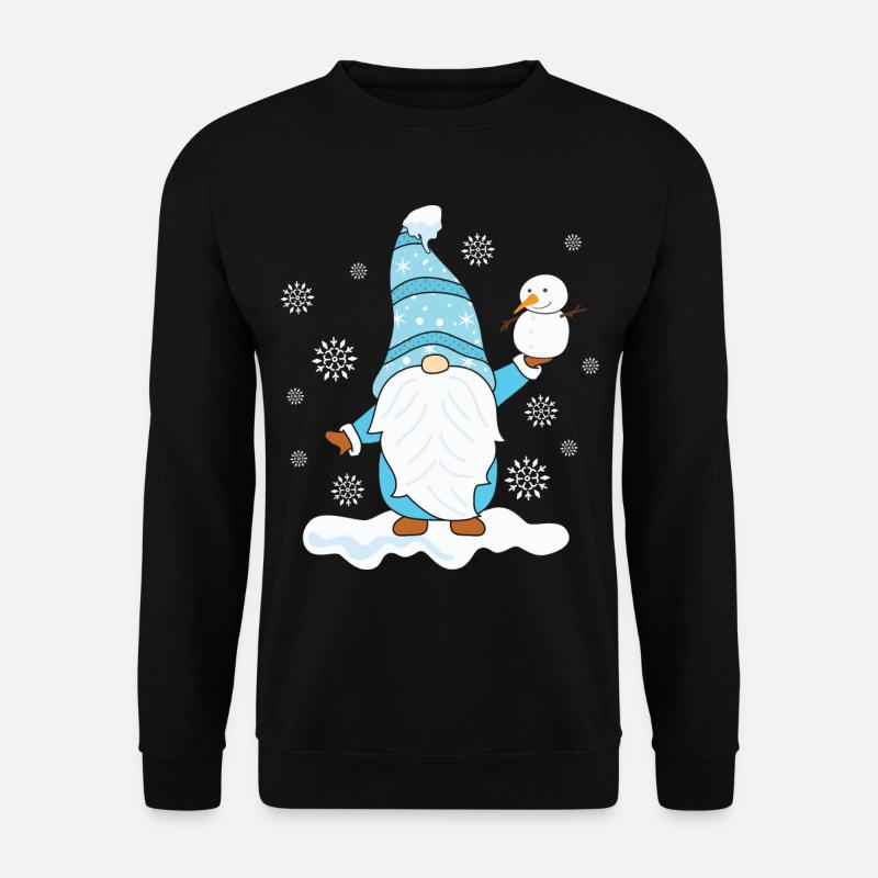 Weihnachten Weihnachtmann Gnomies - Unisex Pullover - Schwarz