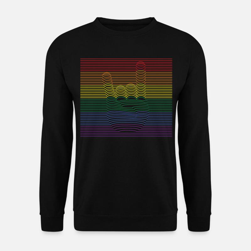 Rock bunt - Unisex Pullover - Schwarz