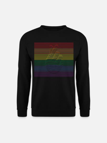 Love It bunt - Unisex Pullover - Schwarz