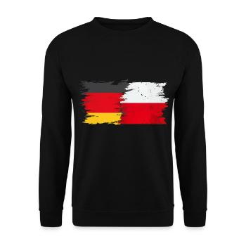 Allemagne Turquie Friendship Maillot de foot - Sweat-shirt Unisexe - noir - Devant - Alina (178cm) & Michal (187cm)