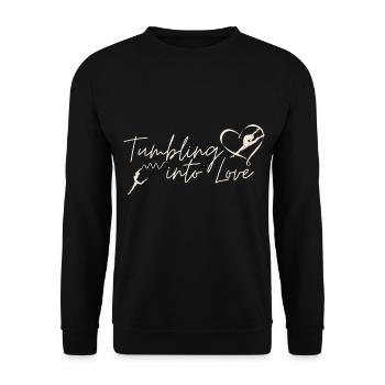 Valentinstag Turner 14. Februar Gymnastik Tänzerin - Unisex Pullover - Schwarz - Vorne - Alina (178cm) & Michal (187cm)