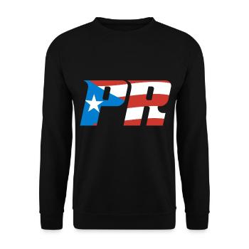 Puerto Rico Flagge Land Nationalität Pr Boricua - Unisex Pullover - Schwarz - Vorne - Alina (178cm) & Michal (187cm)