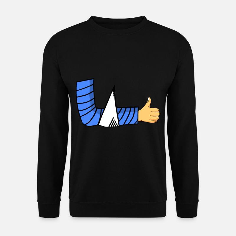 broken arm - Sweat-shirt Unisexe - noir