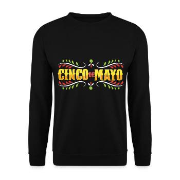 Drôle Cinco De Mayo Mexique - Sweat-shirt Unisexe - noir - Devant - Alina (178cm) & Michal (187cm)