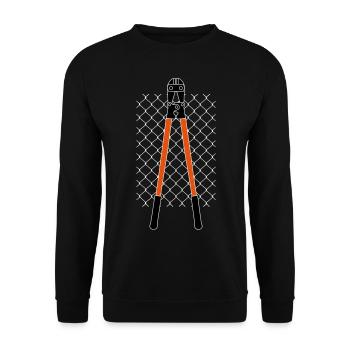 CLÔTURE ET PINCES DE VANDAL - Sweat-shirt Unisexe - noir - Devant - Alina (178cm) & Michal (187cm)