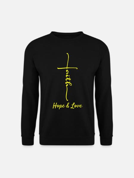 Christentum Christlich Gläubig Liebe Geschenk - Unisex Pullover - Schwarz