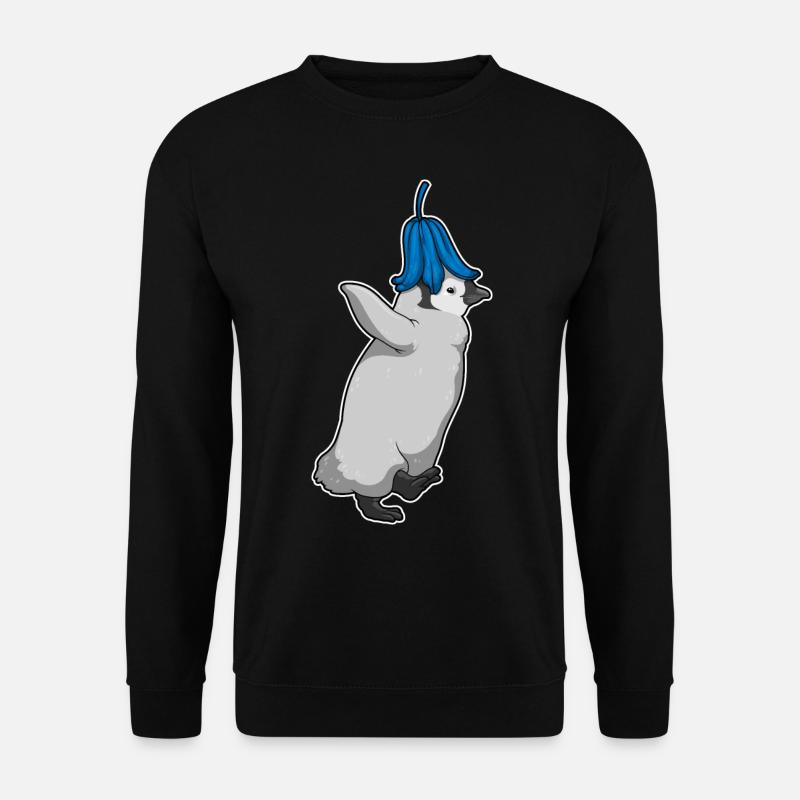 Penguin Bellflower Flowers - Unisex Sweatshirt - black