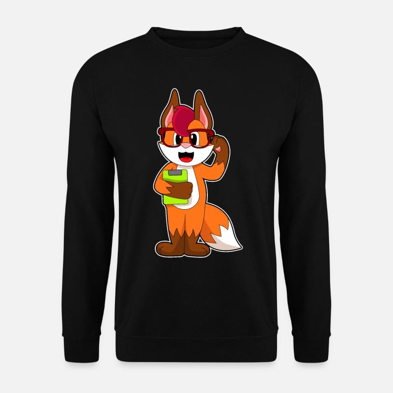 Fuchs Secretary Notepad - Unisex Sweatshirt - black