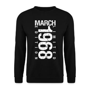 Mars 1968 Mars anniversaire Mars 1968 - Sweat-shirt Unisexe - noir - Devant - Alina (178cm) & Michal (187cm)