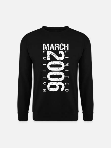 März 2006 März Jubiläum März 2006 - Unisex Pullover - Schwarz