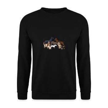 Canine - Unisex Sweatshirt - black - Front - Alina (178cm) & Michal (187cm)