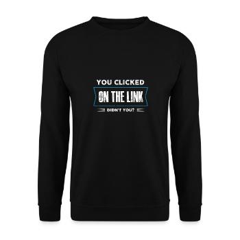 you clicked on the link didnt you Design - Unisex Sweatshirt - black - Front - Alina (178cm) & Michal (187cm)